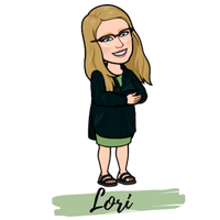 Lori bitmoji with clickable link